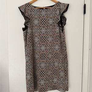 Antik Batik metallic embellished tile dress from Anthropologie in XS